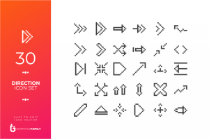 Direction Icon Set