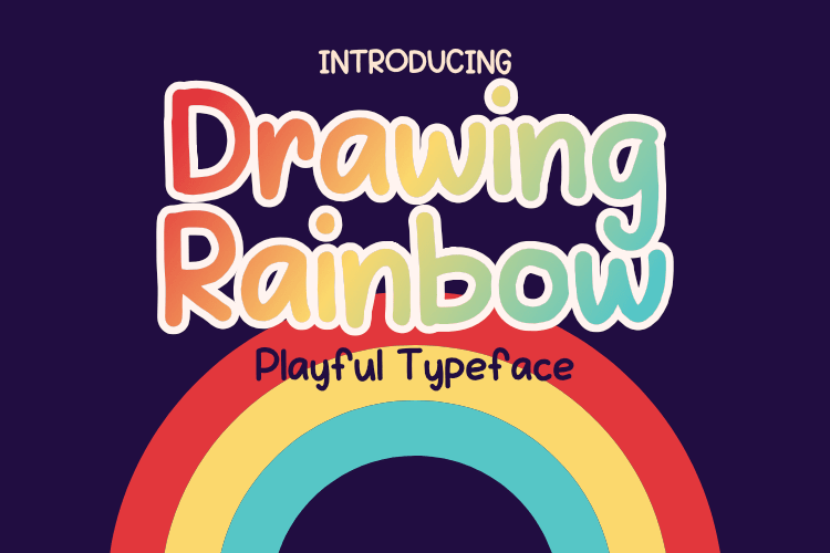 Drawing-Rainbow Font