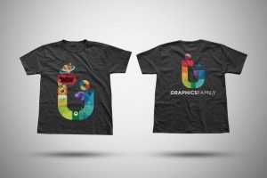 Dual Side T-shirt Artwork Mockup
