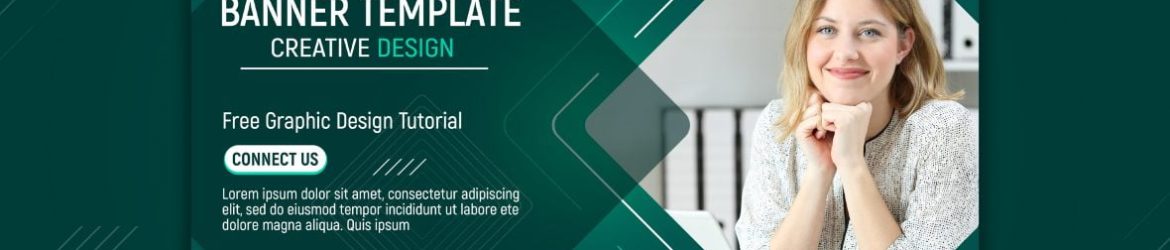 E-learning concept banner template Free Psd