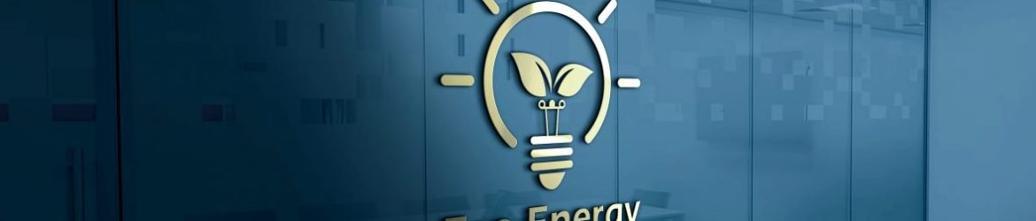 Eco Energy Light Bulb with Leaves Logo Design