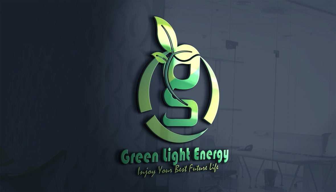 Eco Green Light Energy Logo Design