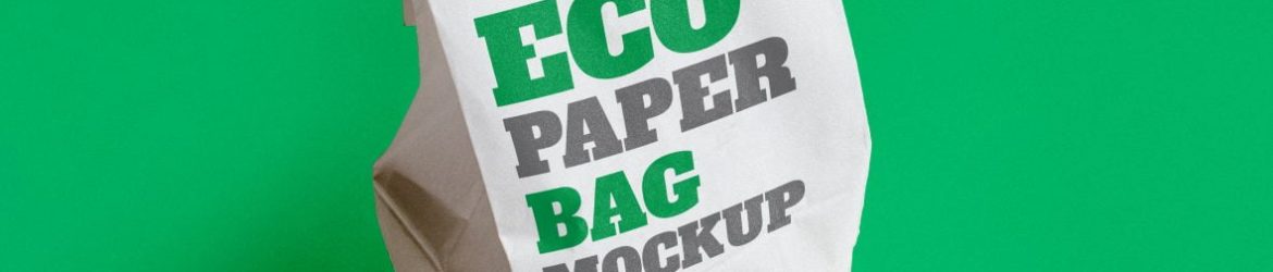 Eco Paper Bag Mockup