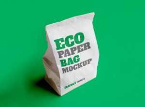 Eco Paper Bag Mockup