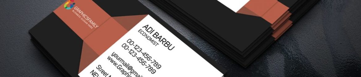 Economist PSD Business Card Template
