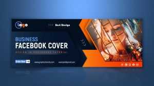 Editable Business Facebook Cover Design Template in Photoshop
