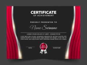 Editable Certificate Template