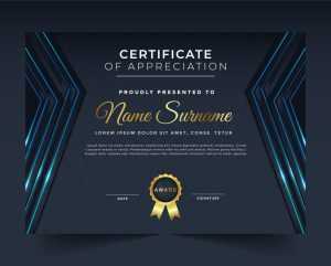 Editable Elegant Certificate Template