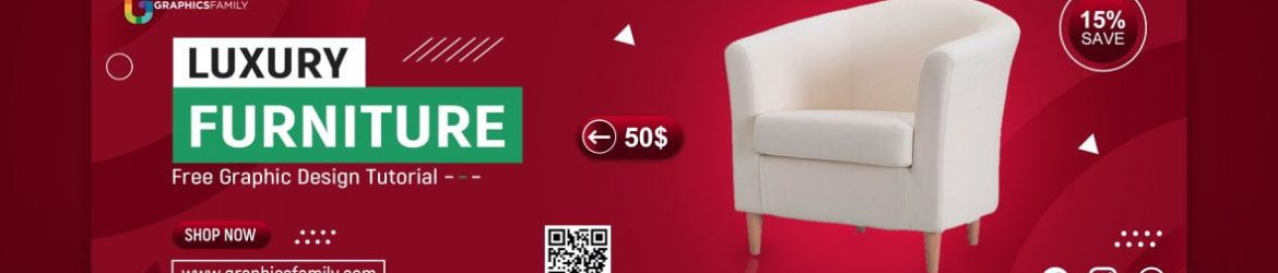 Editable Furniture Store Advertising Banner Design Template