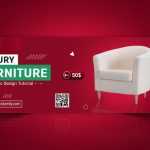 Editable Furniture Store Advertising Banner Design Template