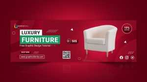 Editable Furniture Store Advertising Banner Design Template