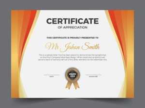 Editable Modern Diploma Vector Template