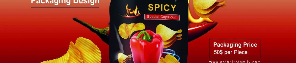 Editable PSD Chips Product Packaging Design