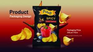Editable PSD Chips Product Packaging Design
