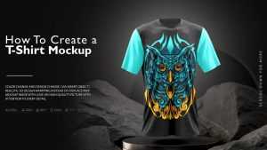 Editable T-Shirt PSD Mockup
