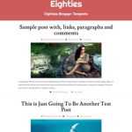Eighties Responsive - Template para Blogger Eighties Responsive