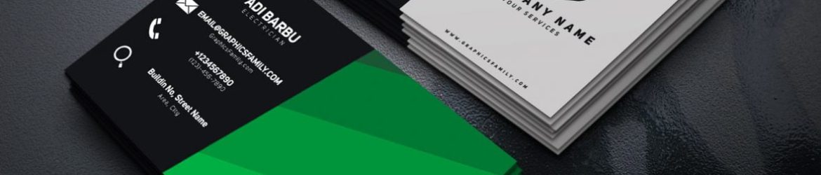 Electrician PSD Business Card Template