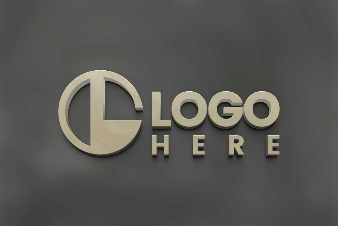 Elegant and Classic 3D Logo Mockup
