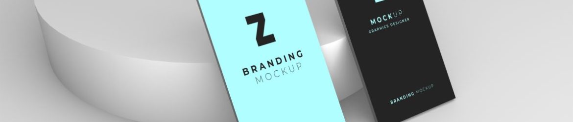 Elegant and modern business card mockup