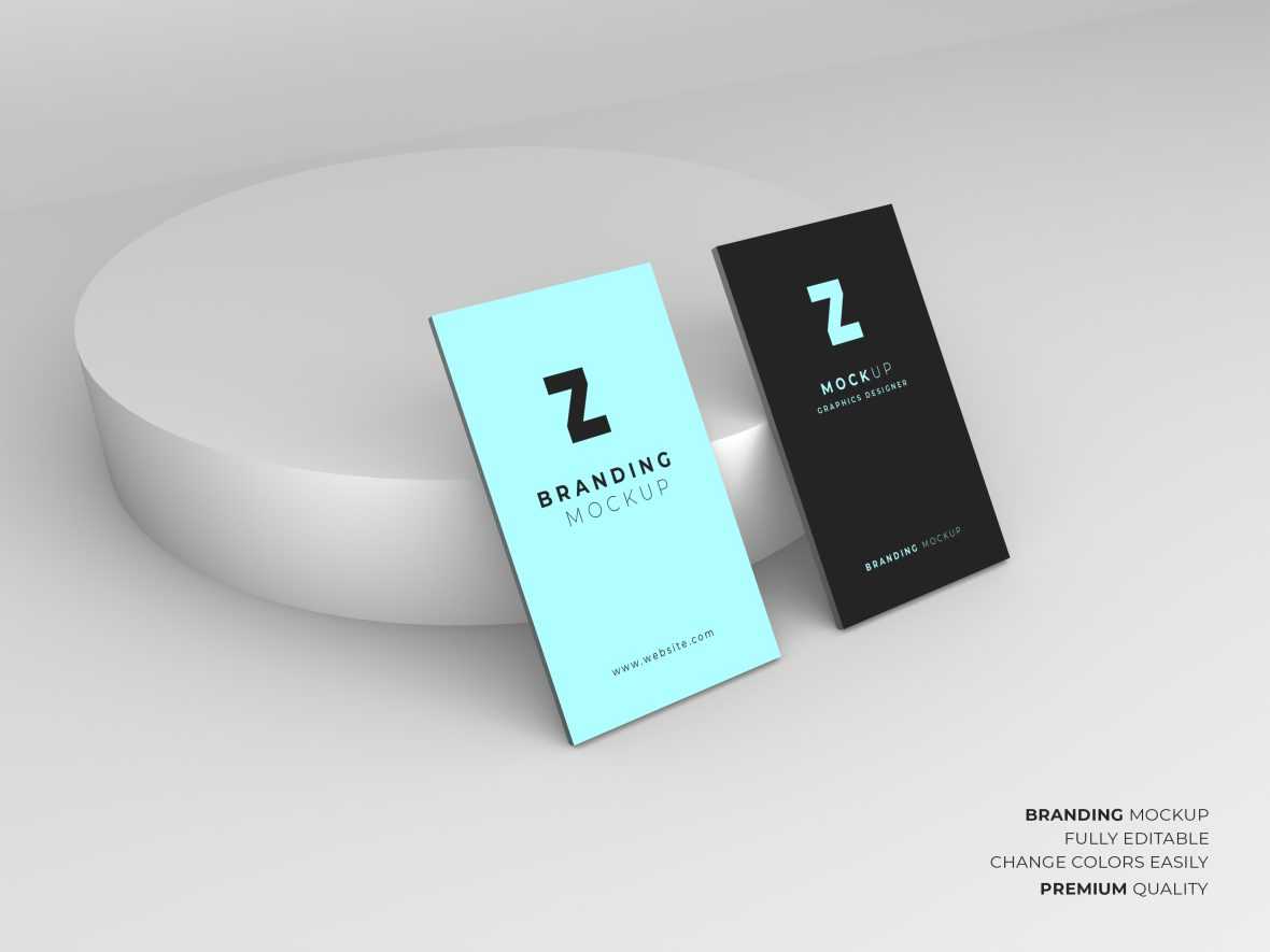 Elegant and modern business card mockup