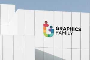 Elegant Business Building Logo Mockup