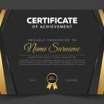 Elegant certificate template concept
