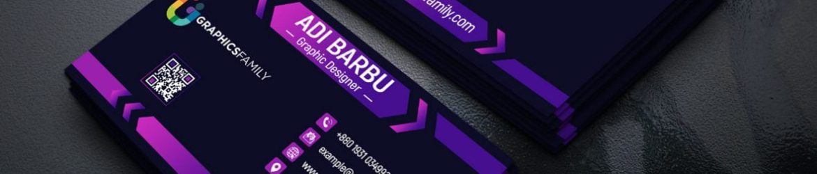 Elegant Dark Business Card Design