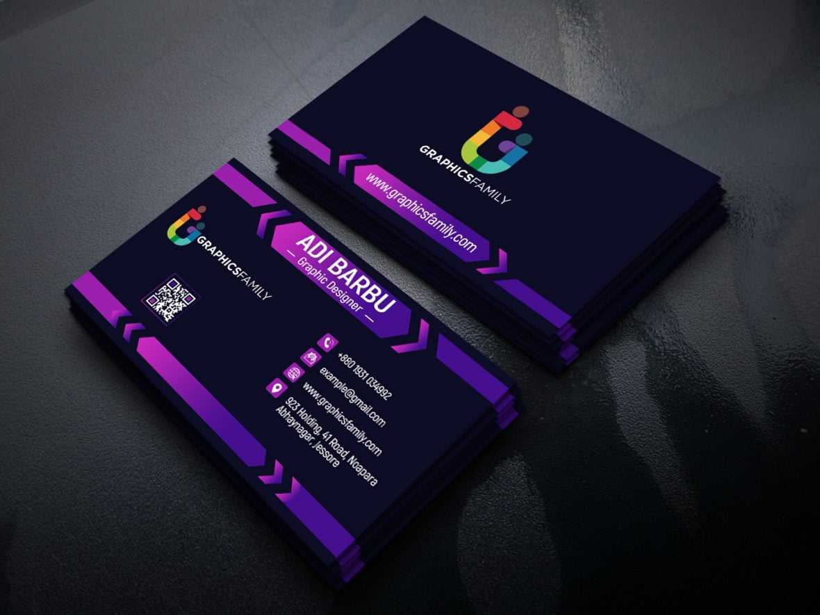 Elegant Dark Business Card Design