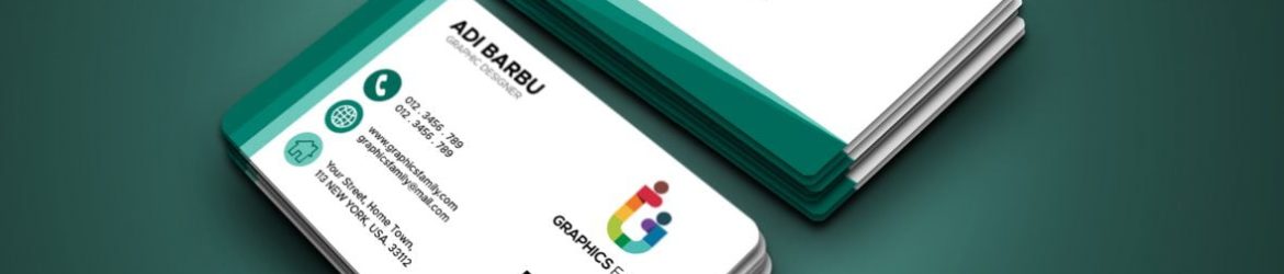 Elegant green modern business card template
