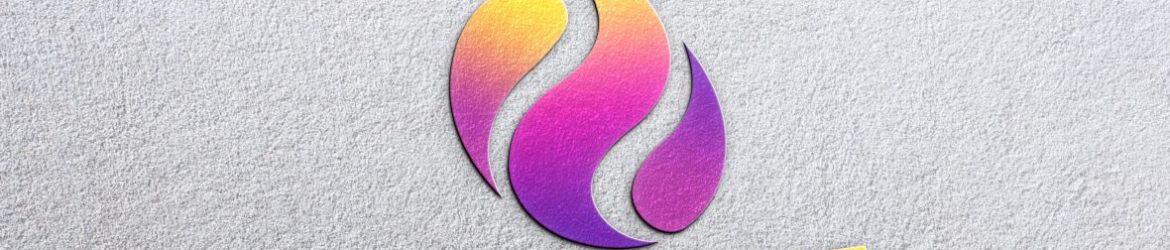 Elegant logo mockup on white paper