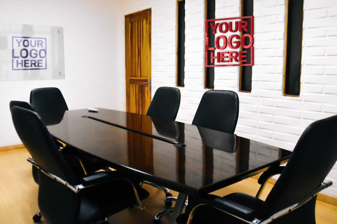 Elegant Office Logo Mockup