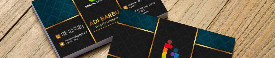 Elegant Ornamental Dark Business Card Template