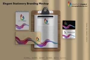 Elegant Stationery Branding Mockup