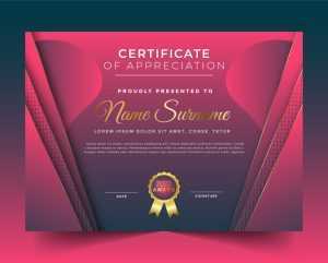 Elegant Style for Certificate Template