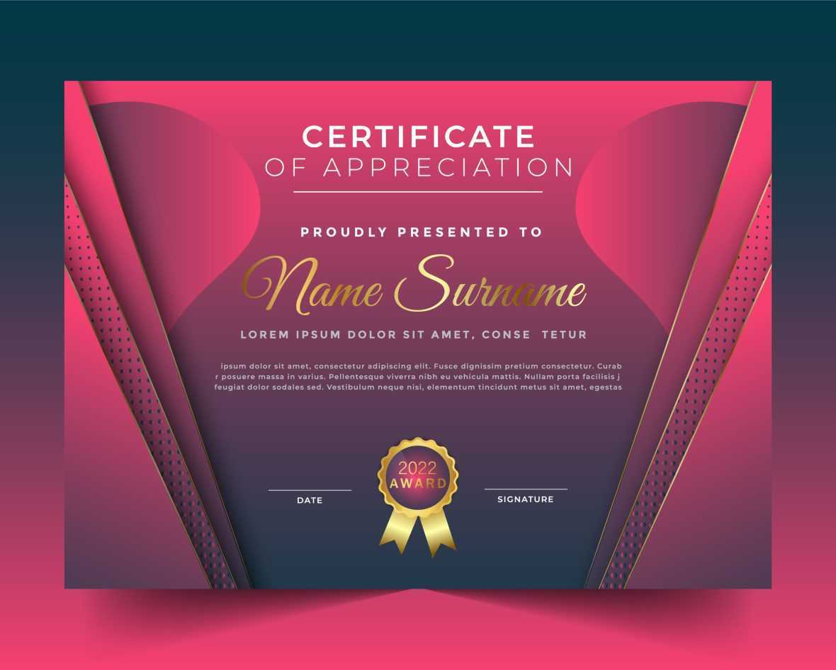 Elegant Style for Certificate Template
