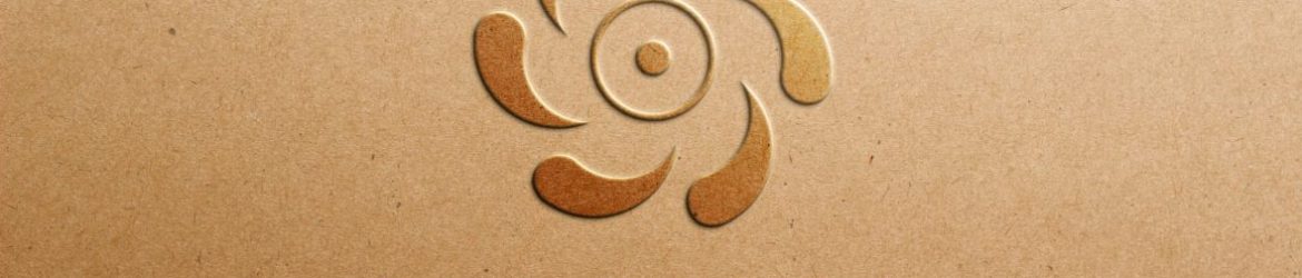 Embossed Gold Logo Mockup on Craft Paper