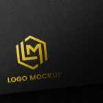 Embossed Golden Logo Mockup - Download Grátis Embossed Golden Logo Mockup