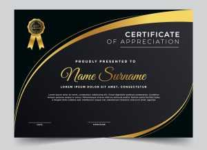 Excellence Award Certificate Template