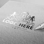 Exclusive luxury logo mockup