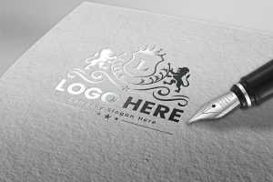 Exclusive luxury logo mockup