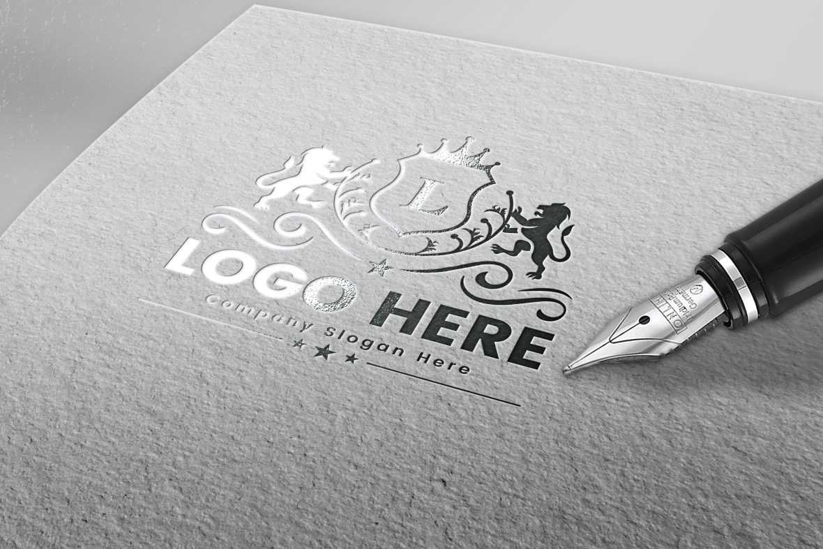 Exclusive luxury logo mockup