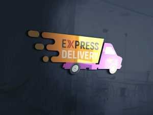 Express Delivery Logo Design PSD