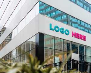 Famous Store Logo Mockup