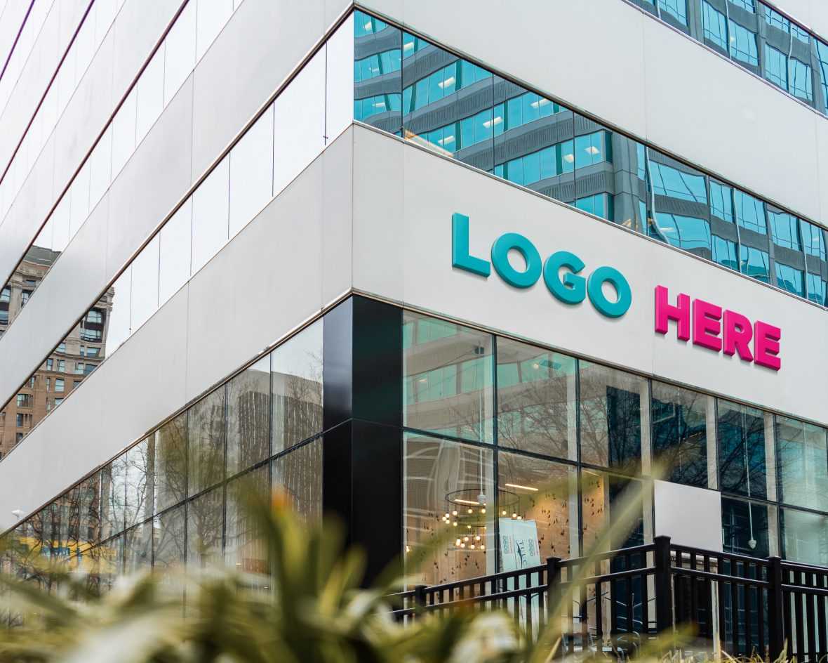 Famous Store Logo Mockup