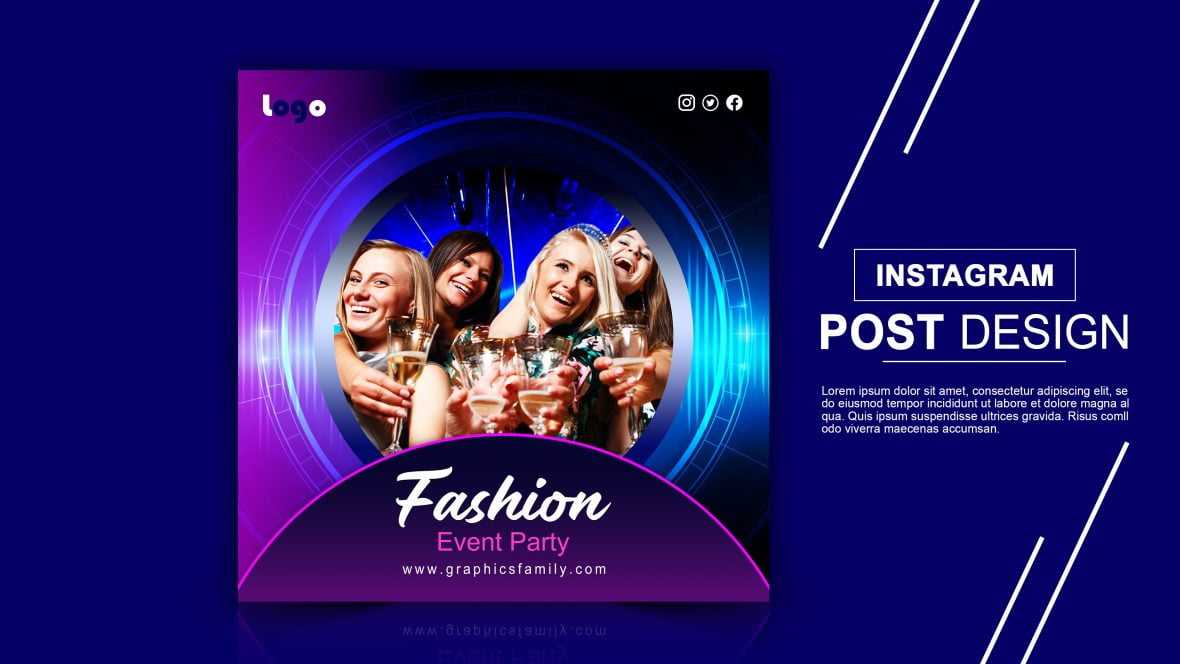 Fashion Design Event Free Instagram Post Design