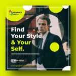 Fashion for Men Social Media Post Design Template - Download Grátis Fashion for Men Social Media Post Design Template