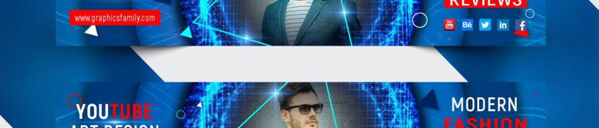 Fashion Influencer YouTube Channel Art Design Template Fashion Influencer YouTube Channel Art Design Template