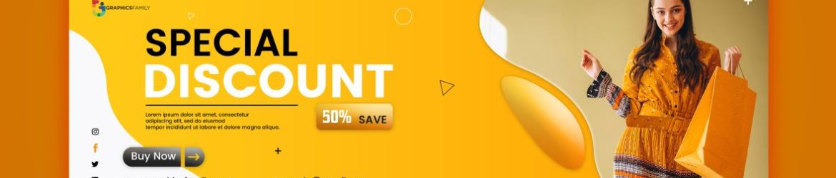 Fashion sale web banner design