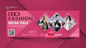 Fashion Social Media Facebook Cover Design Template