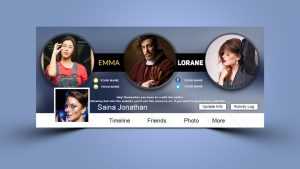 Fashionista Facebook Cover .PSD Template